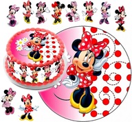 SADA TORTOVÝCH KOLÁČOV MINNIE MOUSE + 10 ZNAKOV