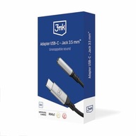 USB-C adaptér - Jack 3,5 mm čierno/čierny