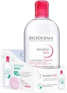 BIODERMA SENSIBIO H2O micelárna voda + 3 opakovane použiteľné kozmetické tampóny