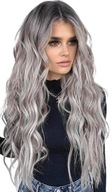 Parochňa šedé vlny BLONDE ombre MATTE FREE čiapka