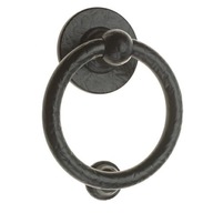 Knocker okrúhly ťažký čierny Bull Ring 165 mm