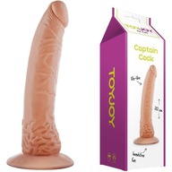 Realistické dildo so žilami, telovej farby TPR ToyJoy