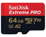 Micro SD karta SanDisk 64GB EXTREME PRO 200MB/s 4K