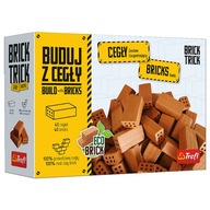 Stavať z tehál - plné tehly 40 ks Brick Trick