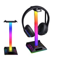 STOJAN NA SLÚCHADLÁ RGB OSVETLENIE HUB 2X USB