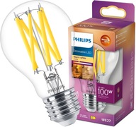 LED žiarovka PHILIPS E27 10,5W = 100W 2700K 1521lm A60 FILAMENT Stmievateľná