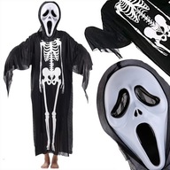 Kostým Kostým SKELETON MASK HALLOWEEN SET PRE DETSKÚ SKELETU