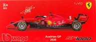 FERRARI SF1000 rakúska PRILBA Vettel BBurago 1:43