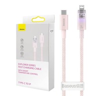 BASEUS ODOLNÝ KÁBEL USB-C PRE LIGHTNING IPHONE 2.4A Opletený 1M