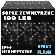 VONKAJŠIE VONKALY 100LED LAMPY+FLASH COLD IP44