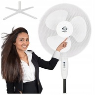 PODLAHOVÝ VENTILÁTOR TICHÝ VÝKONNÁ 40W VRTULA 36cm