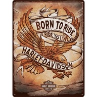 Kovový nápis na motorku HARLEY DAVIDSON POSTER