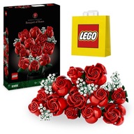 LEGO kocky ICONS kvety Kytica ruží / 10328 + darčeková taška