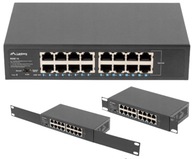 SWITCH RACK 10''/19''16x 1GB GIGABIT LANBERG