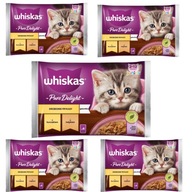 Whiskas Junior s morčacím a kuracím mäsom 20x85g