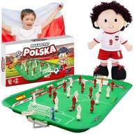 FUTBALOVÝ SET NA VEĽKÝCH PRUŽINÁCH NA STOL + MASKOT FUTBALA