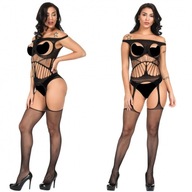 Sexy bodystocking odhalené prsia S