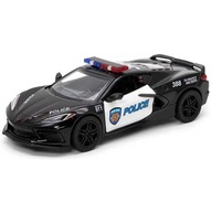 AUTO AUTO KOVOVÝ MODEL 2021 CORVETTE POLICE 1:36 HRAČKA PRE DETI