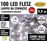 Bulinex Lampy 100 LED FLASH studená biela príd.gn.