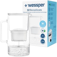 AQUAMAX WESSPER SKLENENÁ džbán 2,5L + 1 FILTER