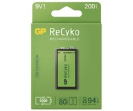 GP Recyko+ Nová batéria 6F22/9V 200mAh 8,4V NiMH