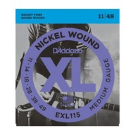 D'Addario EXL115 - XL niklová rana 11-49