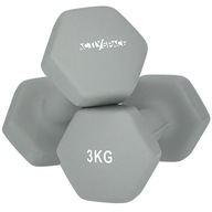 Cvičebné činky 2x3kg, set fitness činiek 6kg PRO