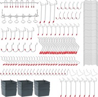 Sada 230 hákov na dierované dosky
