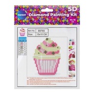 5D diamantová mozaika - Cupcake 15x15 89765