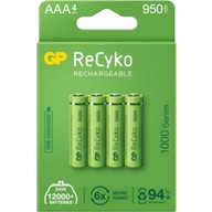 AAA / R03 GP ReCyko 1000 Series Ni-MH 950mAh batérie 4 kusy