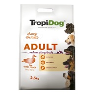 TROPIDOG PREMIUM ADULT M&L DUCK&RICE 2,5KG