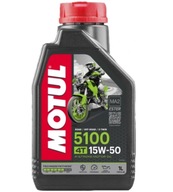 OLEJ NA MOTOCYKL MOTUL 5100 15W50 1L POLOSYNTETICKÝ ORIGINÁL