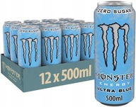 MONSTER ENERGY Ultra Blue Zero Drink 500ml x12