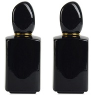 Sklenená fľaša na parfumy Flacon Black Crystal Si Nero Set 2x50ml