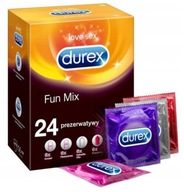 DUREX FUN MIX 24ks sada 4 druhov kondómov