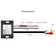 DC12-24V Bluetooth V4.0 Aux adaptér do auta od