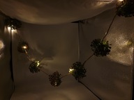 Vianočná girlanda.LED retiazkové gule 180cm