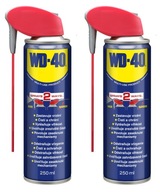 2x MULTIFUNKČNÝ WD-40 ODSTRAŇOVAČ HRDZE s rozprašovacím aplikátorom 250 ml