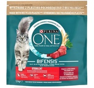 Purina Jedno suché krmivo pre mačky, hovädzie mäso, 1,5 kg