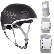 RAVEN Set Helmet F511 Black M+ M chrániče