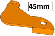 Šablóna šablóny na frézovanie rohov R=45mm