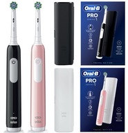 2x ELEKTRICKÁ ZUBNÁ KEFKA ORAL-B PRO 1 CROSS ACTION + Púzdro