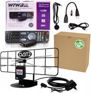 Tuner Wiwa H.265 DVB-T2 MINI dekodér + NAJVÝKONNEJŠIA VNÚTORNÁ ANTÉNA FORTIS