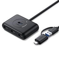 Ugreen HUB 4v1 USB-C – 4xUSB 3.0 5Gb/s 1m čierny (CR113)