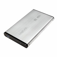 Kryt pre HDD 2,5' SATA, USB 3.0, strieborný