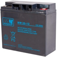 BATÉRIA AGM VRLA MW NAPÁJANIE 12V 20AH MW20-12 V MW20 UPS