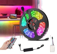 VODEODOLNÝ LED PÁS RGB SMD 5050 FAREBNÝ DIAĽKOVÝ 5m