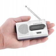 PRENOSNÉ RÁDIO MINI SMALL FM 87-108 MHz AM 520-1600 KHZ 9,5X5,8X2 CM