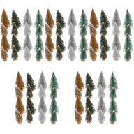 80 ks Ozdobné miniatúrne živé vianočné stromčeky