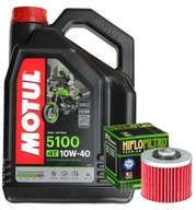 OLEJOVÁ SADA MOTUL 5100 10W40 4L HF145 YAMAHA TDM850 91-01 TDM900 02-12